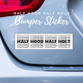 Halfkap Halfheilige Bumpersticker