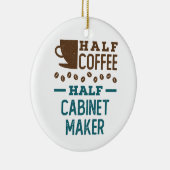Halfkast voor halve koffie keramisch ornament (Rechts)