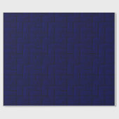 Halflang blauw lincoln-logpapier cadeaupapier (Vlak)