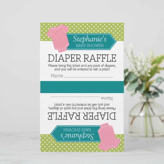 Halflang gesneden voor 2 luidere Raffle Tickets Ba (Staand voorkant)