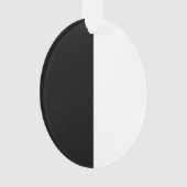 Halflang zwart en wit midden ornament (voorkant)