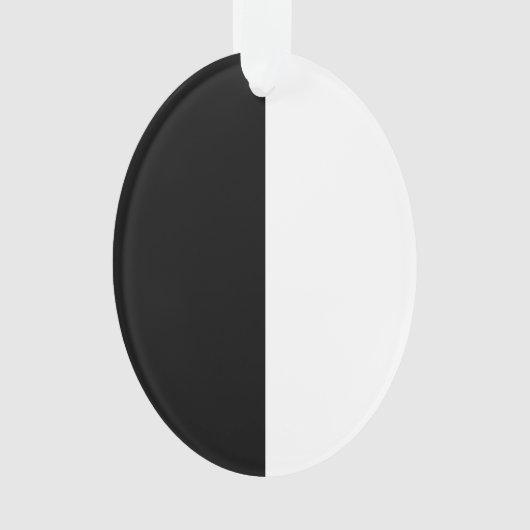 Halflang zwart en wit midden ornament (voorkant)