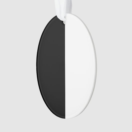 Halflang zwart en wit midden ornament (voorkant)