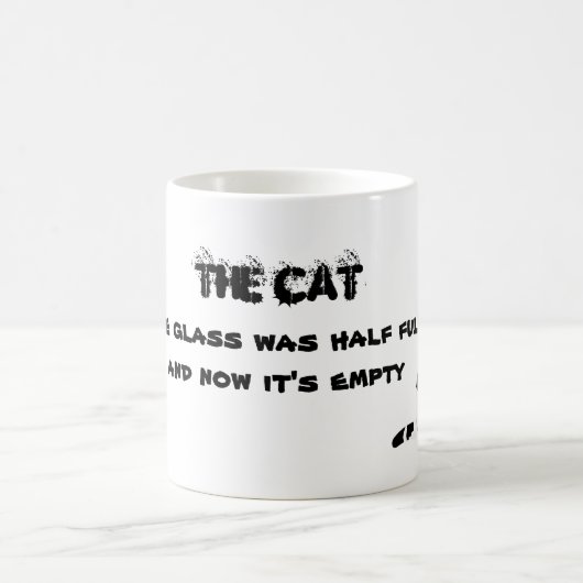 Halfledige glazen - de kat koffiemok (Center)