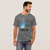 Halfledige luchtwaterglas, vol | Funny Mannen W T-shirt (Voorkant volledig)