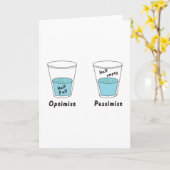 Halfledige of halflege Optimist Kaart (Gele Bloem)