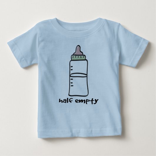 Halfleeg - een grappige Baby T-Shirt (Voorkant)