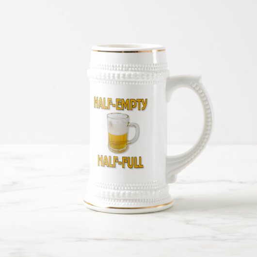 Halfleeg of halfvol bierpul (Rechts)