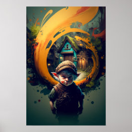 Halfling Avonturenposter | D&D Kunst 1 Poster