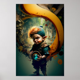 Halfling Avonturenposter | D&D Kunst 4 Poster