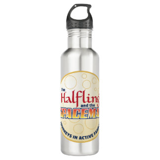 Halfling en Spaceman Logo Water Fles