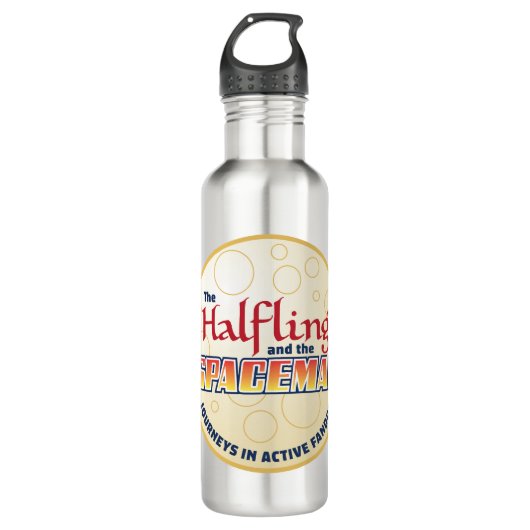 Halfling en Spaceman Logo Water Fles (Voorkant)