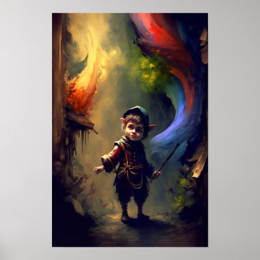 Halfling Rogue Fantasy Poster | RPG Kunst 1 (Voorkant)