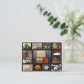 Halfmaan Geitzeep Visitekaartje (Staand voorkant)