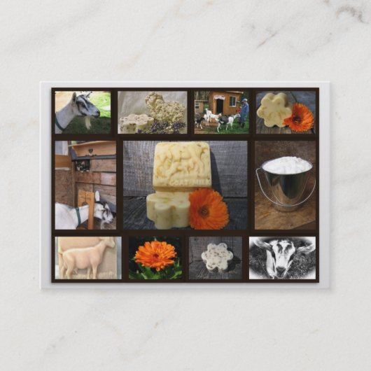 Halfmaan Geitzeep Visitekaartje (Voorkant)