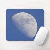 Halfmaan in blauwe lucht muismat (Met muis)