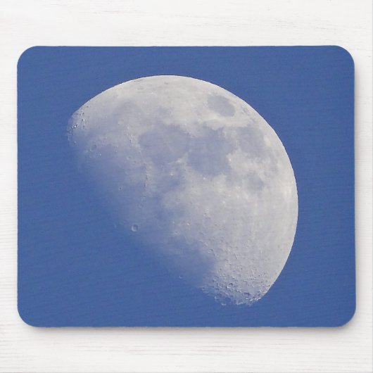 Halfmaan in blauwe lucht muismat (Voorkant)