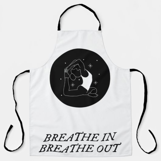 halfmaan yoga pose schort (Voorkant)