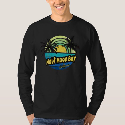 Halfmaands Californische Vacation Summer Fa T-shirt (Voorkant)