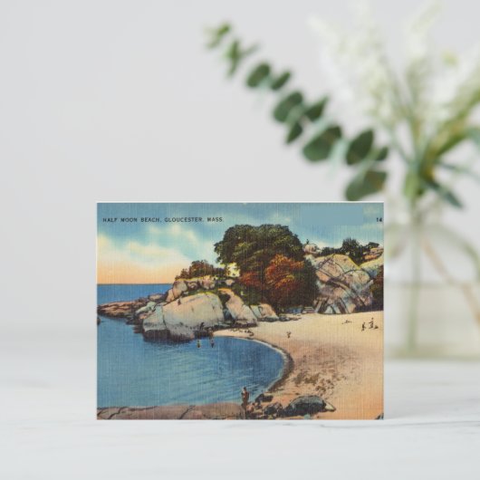 Halfmaands strand, Gloucester Massachusetts Briefkaart (Staand voorkant)