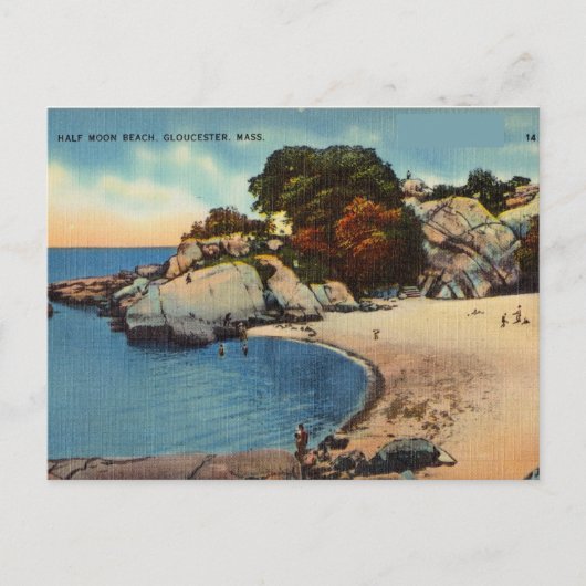 Halfmaands strand, Gloucester Massachusetts Briefkaart (Voorkant)