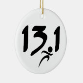 Halfmarathon 13.1 keramisch ornament (Rechts)