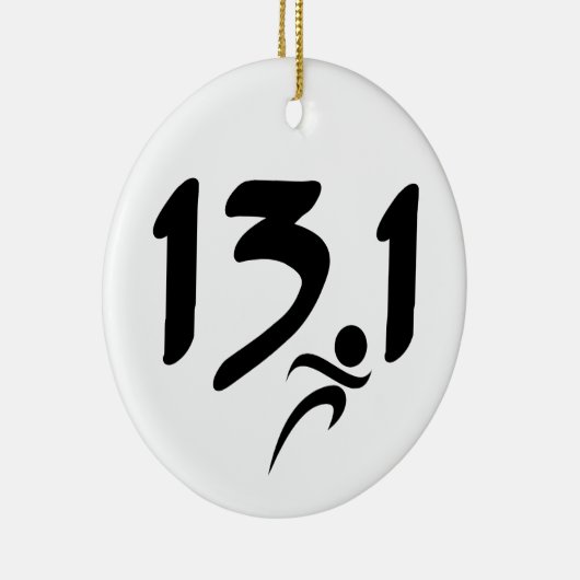 Halfmarathon 13.1 keramisch ornament (Rechts)