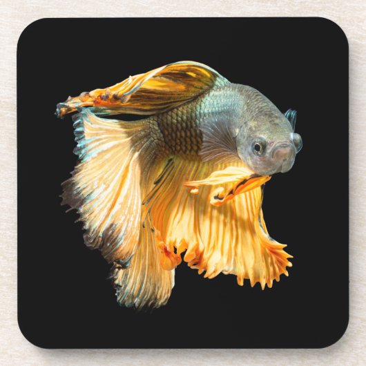 Halfmoon Betta Fish Bier Onderzetter (Voorkant)