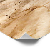 Halfopen groene houten hoofddeur poster (Hoek)