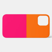 HalfOranje en helder roze Case-Mate iPhone Case (Achterkant (horizontaal))