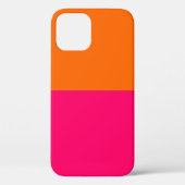 HalfOranje en helder roze Case-Mate iPhone Case (Achterkant)