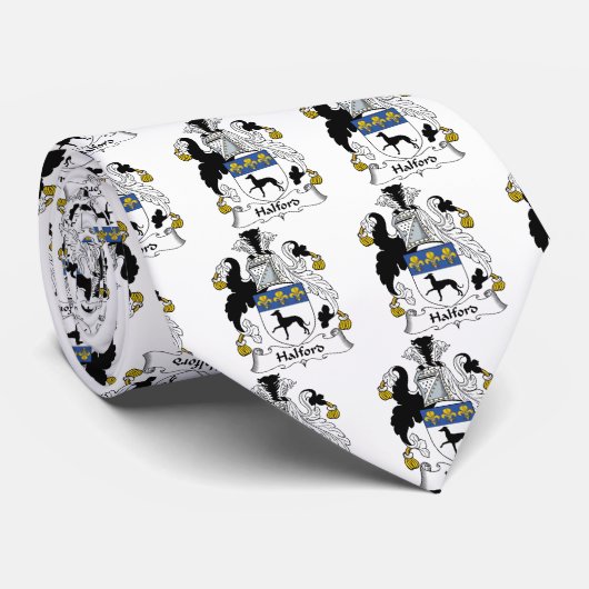 Halford Family Crest Stropdas (Opgerold)