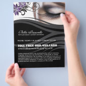 Halfpermanente wimpers voor de uitbreiding van het flyer (Hand)