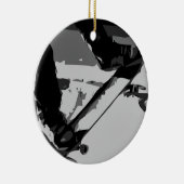 Halfpijp Skateboarden Keramisch Ornament (Rechts)