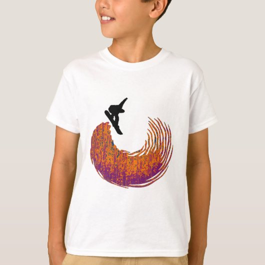 halfpijp van snowboard t-shirt (Voorkant)