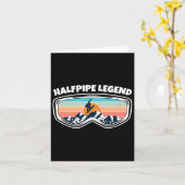Halfpipe Snowboarding Goggles als Halfpipe Snowboa Kaart (Gele Bloem)