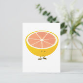 Halfpompelmoes Briefkaart (Staand voorkant)