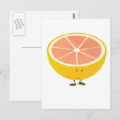 Halfpompelmoes Briefkaart (Voorkant / Achterkant)