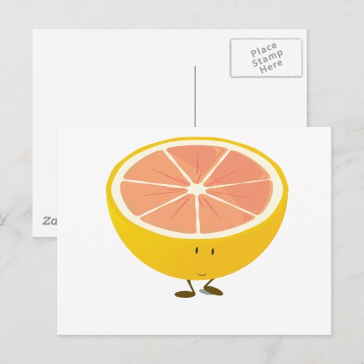 Halfpompelmoes Briefkaart (Voorkant / Achterkant)