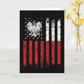 HalfPoolse halve Amerikaanse vlag - Polen Verenigd Kaart (Gele Bloem)