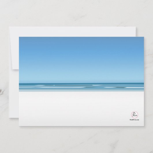 Halfpuntige uitnodiging voor surfers (Achterkant)