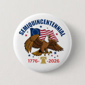 Halfrieuwviering Amerikaanse Zeearend Knop Ronde Button 5,7 Cm (Voorkant)