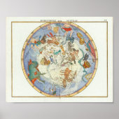Halfrond Austral | John Flamsteed Poster (Voorkant)