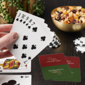 Halfrood Half-Groen het SpelenCards met Naam Pokerkaarten (Insitu)