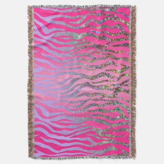 Halfroze tijgerafdrukken deken (Voorkant Verticaal)