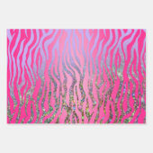 Halfroze tijgerafdrukken inpakpapier vel (Voorkant 3)