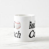 Halftekst Baseball Coach Koffiekoffie Mok (Center)