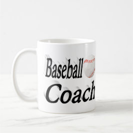 Halftekst Baseball Coach Koffiekoffie Mok