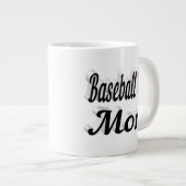 Halftekst van honkbal mam Giant Coffee Mok (Voorkant rechts)