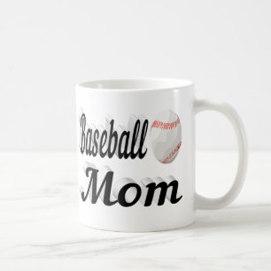 Halftekst van honkbal mam Koffie-Mok Koffiemok